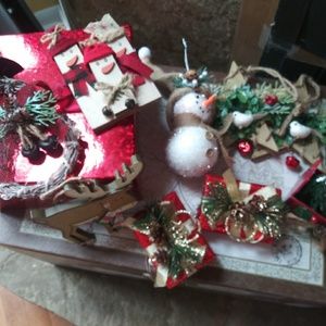 Assorted Christmas ornaments more added!